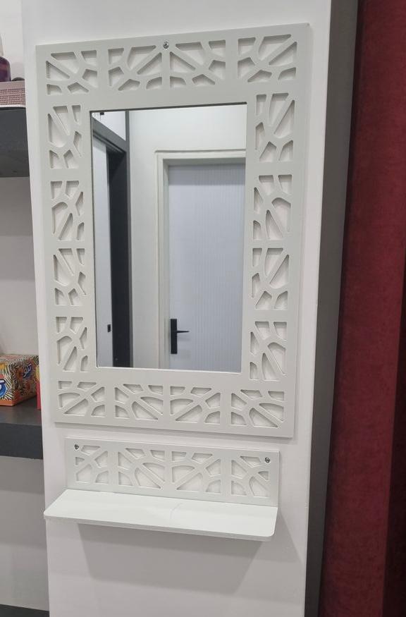 آینه کنسول پی وی سی ( ضد آب ) طرح سنتی سایز کوچک