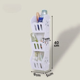 شلف دیواری سه طبقه حمام سایز کوچک جنس PVC ( پی وی سی )