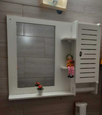 آینه باکس سرویس بهداشتی PVC مدل خطی